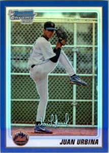 2010 Bowman Chrome Prospects Blue Refractors #BCP220 Juan Urbina 057/150