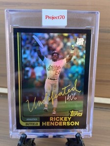 Rickey Henderson Topps Project 70 by Undefeated 🌈 RAINBOW FOIL 7/70 