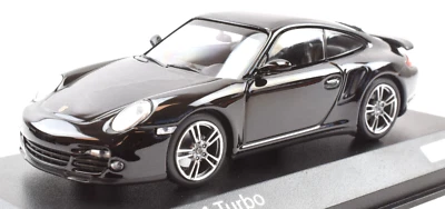 Minichamps x PH Porsche 911 997.2 Black Turbo 1:43 Diecast Car 943069014 - Image 1 of 4