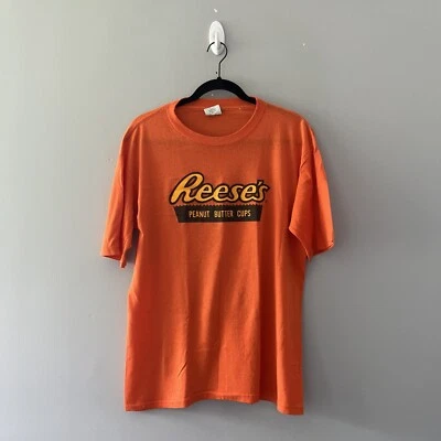 Camiseta gráfica vintage de los 80 Reese's Peanut Butter Cup puntada única talla XL Foto 1 de 4