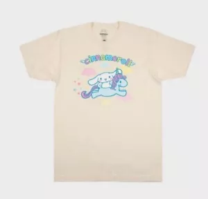 Large Sanrio Cinnamoroll Beige Graphic T-Shirt - Picture 1 of 3
