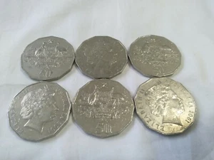 SALE 3 x 2001 50 cent Australian 50c Circulated Federation - Picture 1 of 1
