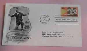 FDC 1727*TALKING PICTURES*10/6/77*Hollywood, CA*Artcraft Cachet* - Picture 1 of 3