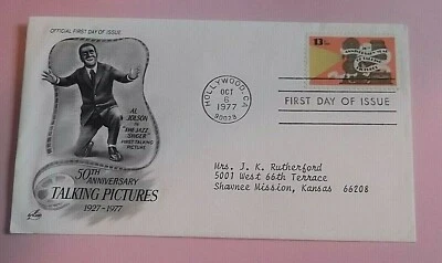 FDC 1727*TALKING PICTURES*10/6/77*Hollywood, CA*Artcraft Cachet* - Image 1 of 3