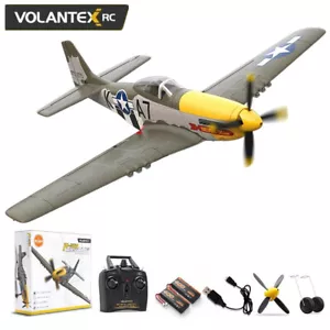 Avión de radiocontrol VOLANTEX P51D Mustang 2.4G 4 canales acrobacias aéreas RTF avión motor sin escobillas - Imagen 1 de 10