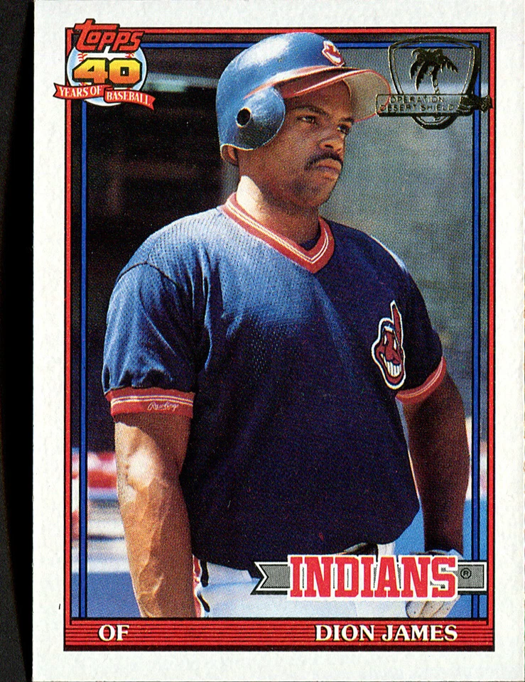 1991 Topps Desert Shield Dion James #117 - Image 1 of 1