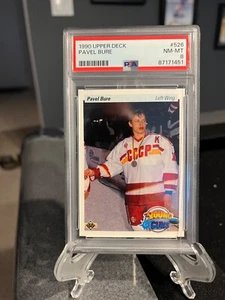 Pavel Bure 1990 Upper Deck Young Guns Rookie #526 PSA Graded 8 NM-MT - Vancouver - Picture 1 of 2