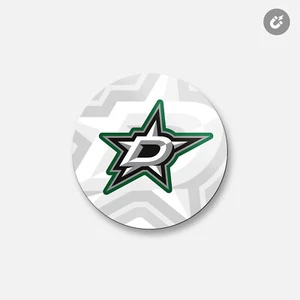 Dallas Stars NHL | 4'' X 4'' Round Decorative Magnet - Imagen 1 de 2