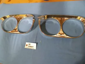 1961 Lincoln Continental headlight bezels pair - Bild 1 von 7