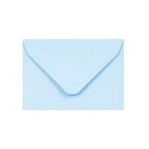 65 x 94 hellblau Visitenkartenumschlag | gummiert | 120 g/m² V-Klappenumschlag - Bild 1 von 3