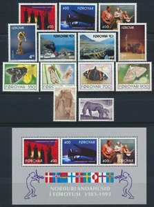FÄRÖER INSELN. Jahrgangssatz 1993 postfrisch, Nennwert 14$ (YS54) - Bild 1 von 1