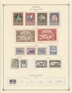 Kenr2: Russia BoB Collection from 3 Vol 1840-1940 Scott Album - Picture 1 of 5
