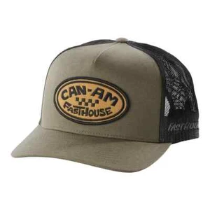 CAN-AM X FASTHOUSE BADGE CAP UNISEX ONE SIZE ARMY GREEN 4488050077 NEW - Picture 1 of 7