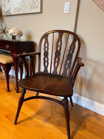 Antique Windsor Arm Chair by Robert Prior Circa 1820 Cover