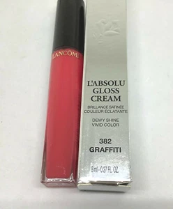 LANCOME PARIS L'ABSOLU GLOSS CREMA GRAFFITI #382 DEWEY SHINE VIVID COLOR DE LABIOS NUEVO EN CAJA - Imagen 1 de 9