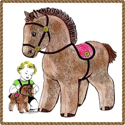 Horse and Saddle, Pet Pony Vintage Sewing Pattern - Image 1 of 2