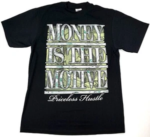 MONEY T-shirt Player Cash Dollars $ Money Hustle Men's Tee Black New - Bild 1 von 4