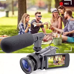 Portable camcorder with 16MP HD microphone, 16x digital zoom - Picture 1 of 7