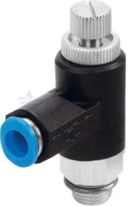 Festo Flow-Rate Optimised 1-Way Flow Control Valve GRLA-1/8-QS-8 RS-B 162966 - Picture 1 of 1