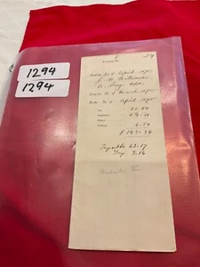 1294 CIVIL WAR RECONSTRUCTION CHARLESTON OFFICER & BLACK SERVANT GIRL PAYMENT - Picture 1 of 18