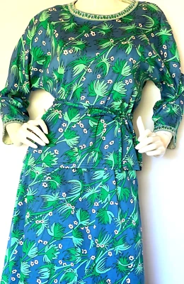 Vintage Averado Bessi Cotton Skirt/Top Set  W/ Belt SZ 8 Medium - Image 1 of 4