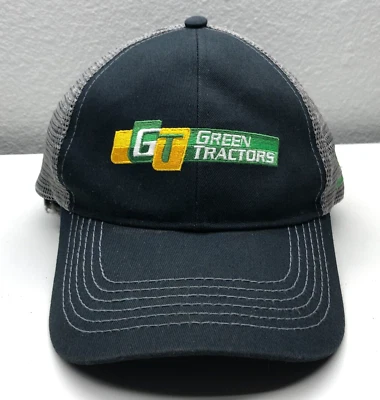 GT Verde Tractores John Deere Trucker Sombrero Negro Para Hombres OSFM Snapback Malla Logo Foto 1 de 4