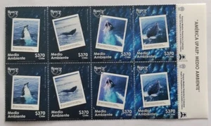 Chile 2024 America UPAEP Medio Ambiente penguin and whale MNH - Picture 1 of 1