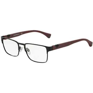 EMPORIO ARMANI EA1027 3014 Black Square Metal Optical Eyeglasses 55-18-140 - Picture 1 of 1