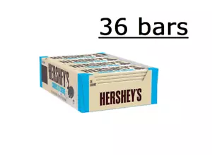 Hershey’s Cookies ‘n’ Creme Bar, 1.55-Ounce Bar, 36-Count Box - Picture 1 of 2