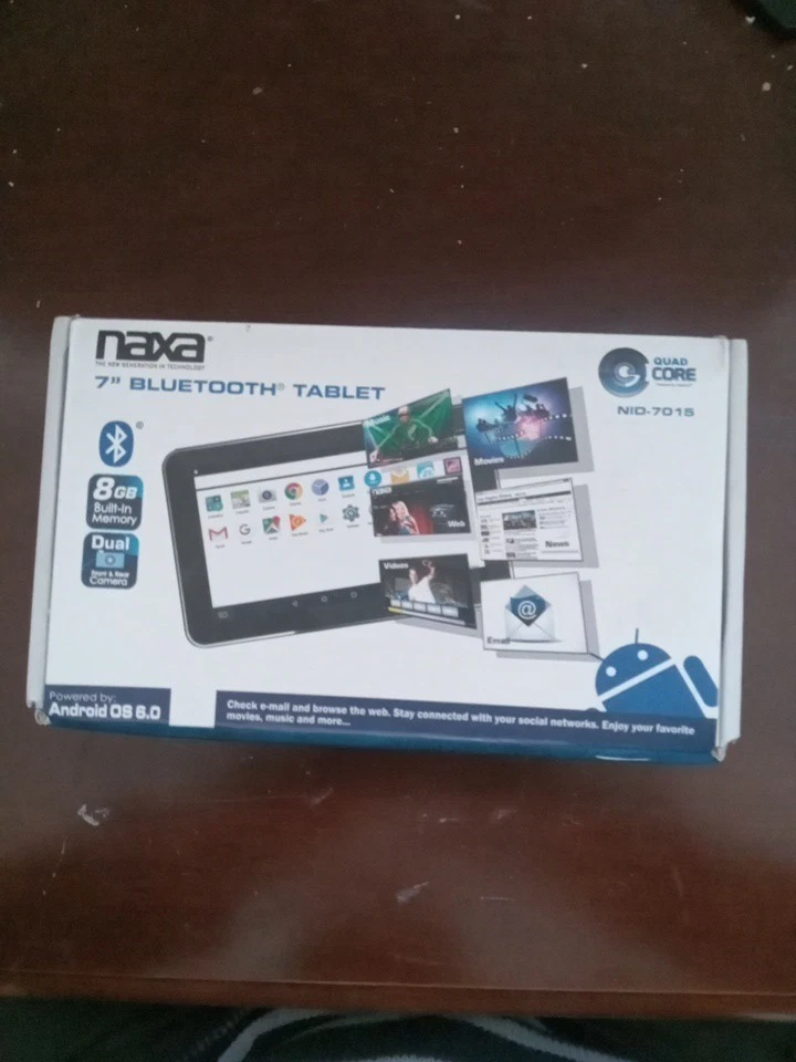 Naxa NID 7015 Screen Tablet Portable Entertainment Black Dual Camera Bluetooth  - Image 1 of 4