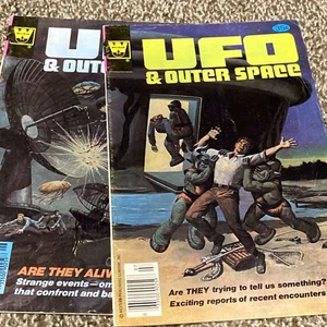 UFO und Weltraum #14 und #15 Whitman Comics 1978 Kiosk - Bild 1 von 20