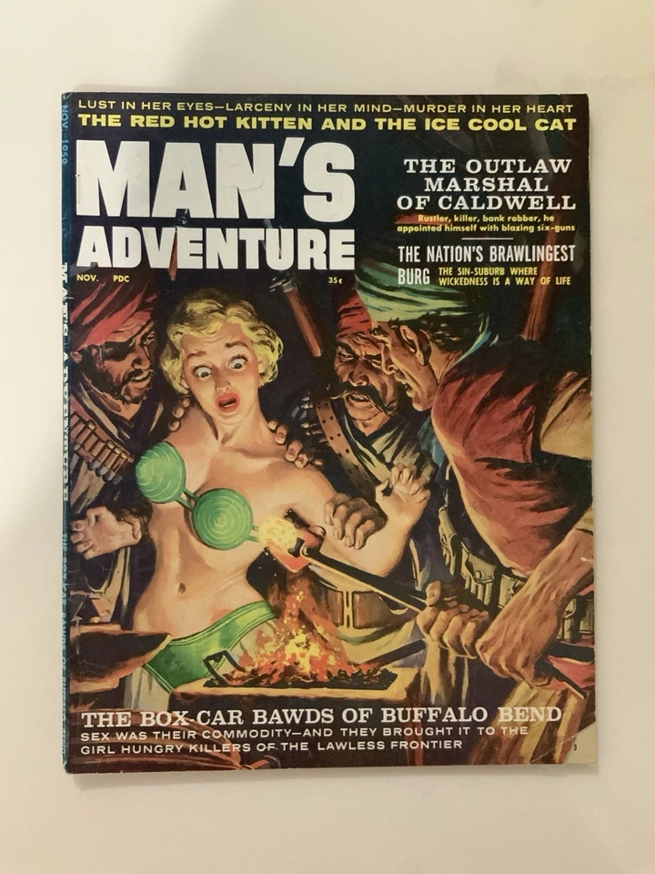 Man's Adventure Magazine v. 2 #11, Nov 1959 3.0 Hot Poker Cover - Image 1 of 2