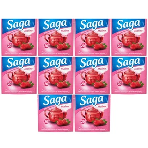 5063270113721 Saga Herbatka owocowa o smaku malina 34 g (20 torebek) x 10 sztuk  - Bild 1 von 1