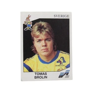 Panini UEFA Euro 92 Tomas Brolin Sweden Football Sticker # 36 Soccer Trading - Picture 1 of 3