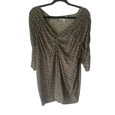 Jessica Simpson Women's Size Large Materinity Floral Fall Babydoll Top  - Image 1 of 4