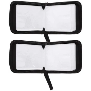 2 Pcs CD Storage Bag Portable Holder Dvd Organizer Travel Case for Car - Afbeelding 1 van 12