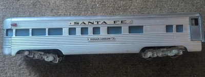 AMT, O Gauge, Santa Fe Indian Arrow Observation Car PREOWNED - Image 1 of 4