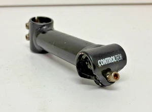 Vintage 1990s Control Tech USA 130mm Black Aluminum Mtn Bike Stem 25.4mm Clamp - Picture 1 of 7
