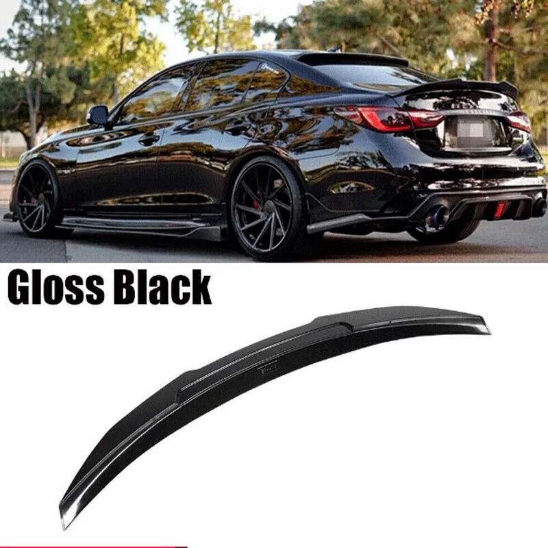 High Kick Duckbill Trunk Spoiler For Infiniti Q50 14-2024 PSM Style Glossy Black - Image 1 of 4
