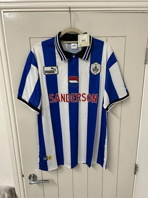 Retro Remake 90s Sheffield Wednesday Shirt, Brand New With Tags Size XXL - Image 1 of 4