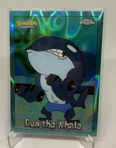 2025 Topps Chrome Spongebob Don the Whale Aqua Lava Refractor /199 - Bild 1 von 2