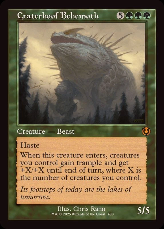 MTG FOIL Old Frame Craterhoof Behemoth English [INR] - Image 1 of 1