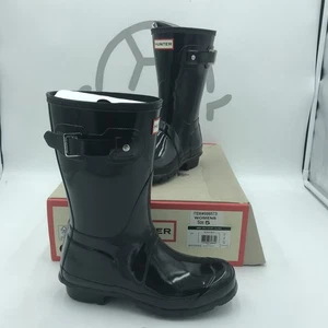 Hunter Original kurze Regenstiefel glänzend, Größe 5 - schwarz - Bild 1 von 8