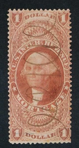 UNITED STATES (US) R73c USED FINE PERF $1 MORTGAGE - Picture 1 of 2