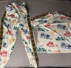 Gucci Silk Mickey Mouse Pants Top Japan Women’s Medium - Picture 1 of 13