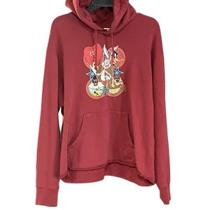Uniqlo x Looney Tunes Hoodie Adult XL Red Long Sleeve Warner Bros - Picture 1 of 7
