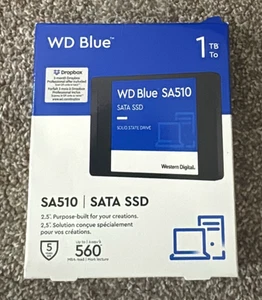 Western Digital 1TB WD Blue SA510 SATA SSD WDS100T3B0A - (Brand New & Sealed) - Picture 1 of 3