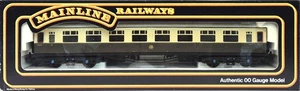 Mainline 937124 Collett 60' 3rd Class Coach 1116 in GWR Chocolate & Cream Livery - Picture 1 of 3