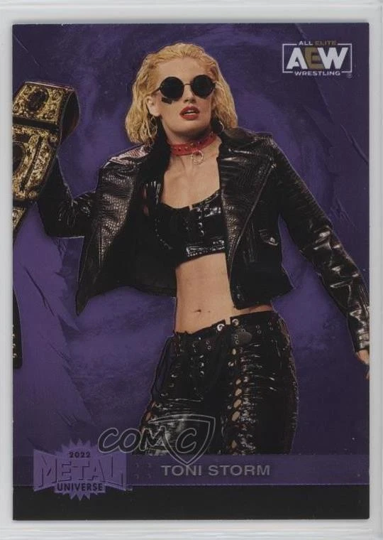 2022 Skybox Metal Universe AEW All Elite Wrestling Purple Spectrum Toni Storm - Image 1 of 2