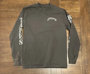 Cactus Jack Tapes Records Jackboys 2 Hip-Hop Brown LS Shirt Size S NWOT - Picture 1 of 7